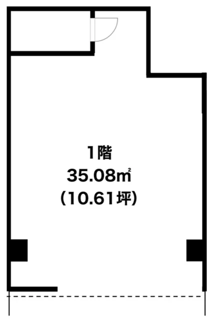 柴崎の居抜き店舗の平面図