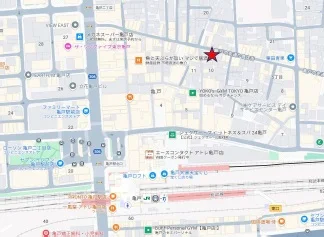 亀戸のスケルトン物件の地図