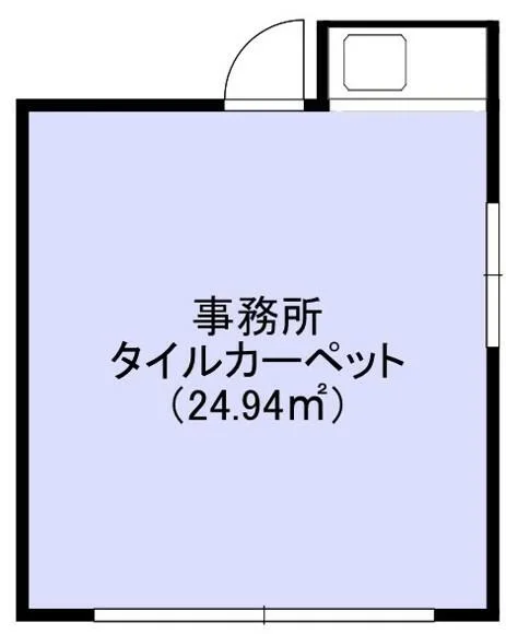 大門の居抜き店舗の平面図