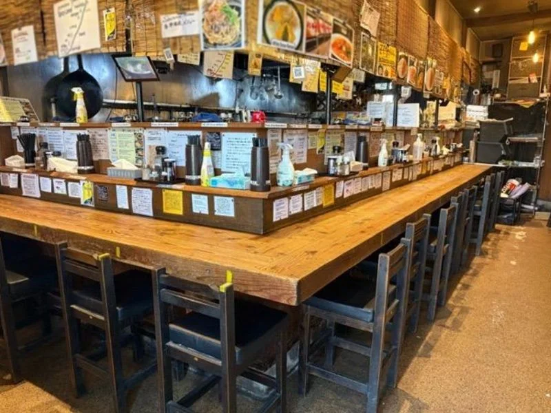 ラーメンの居抜き物件の内装