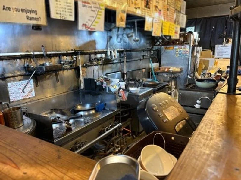 福生のラーメン居抜きの厨房