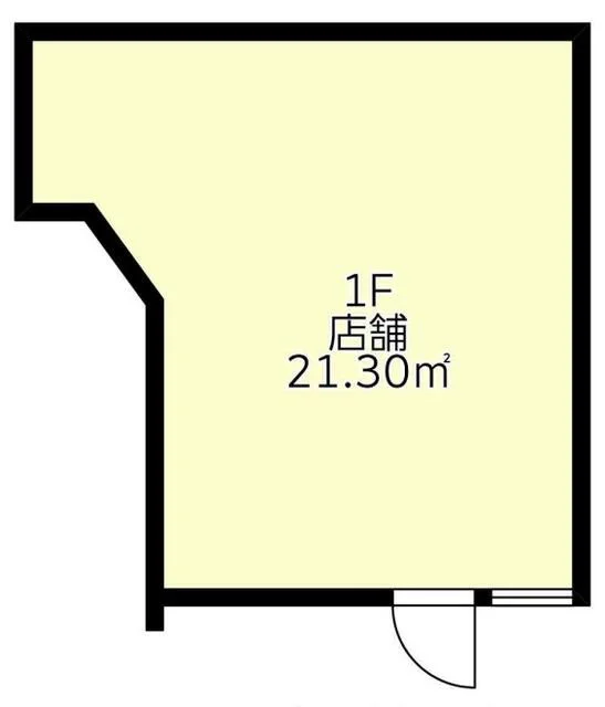 貸店舗(スケルトン)の平面図