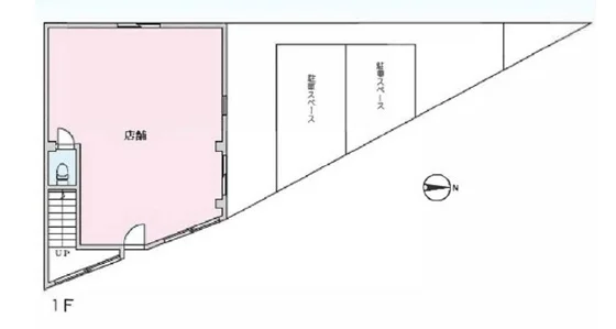 ラーメンの居抜き物件の平面図