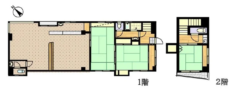 日吉の定食屋居抜きの平面図