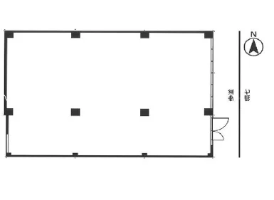 物販の居抜き物件の平面図