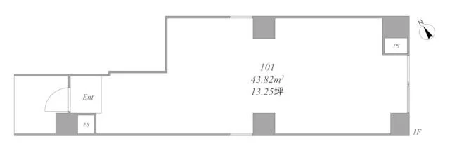 下赤塚のスケルトン物件の外観