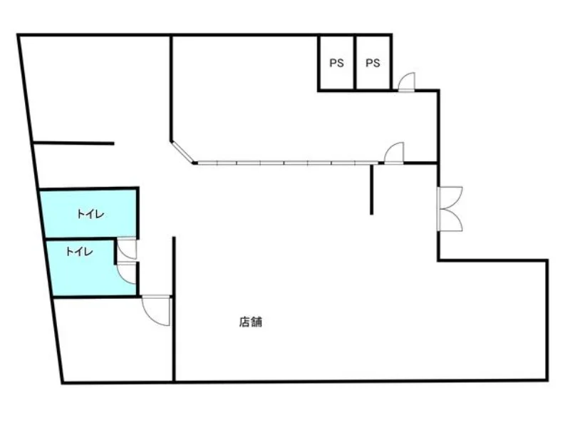 川越の居酒屋居抜きの平面図
