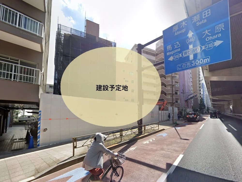 貸店舗(スケルトン)の外観