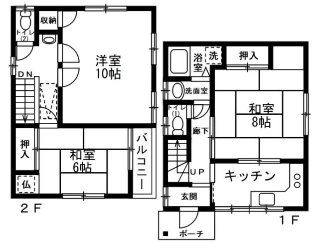 大倉山の事務所仕様物件の平面図
