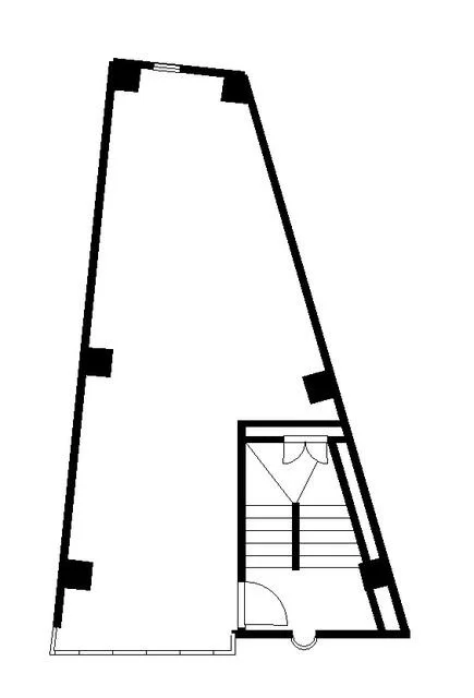貸店舗(スケルトン)の平面図