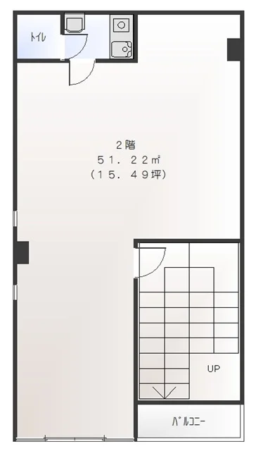 BAR・ショットバーの居抜き物件の平面図