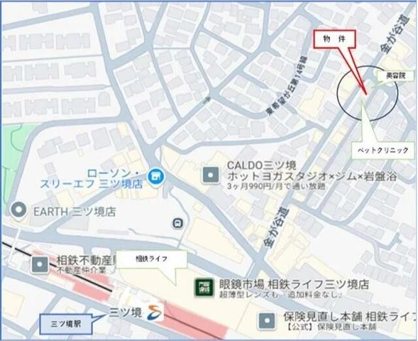 カフェ・喫茶店の居抜き物件の地図