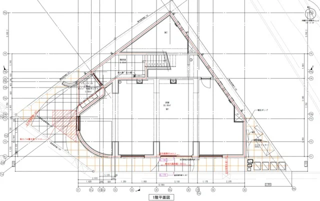 上板橋のスケルトン店舗物件の平面図