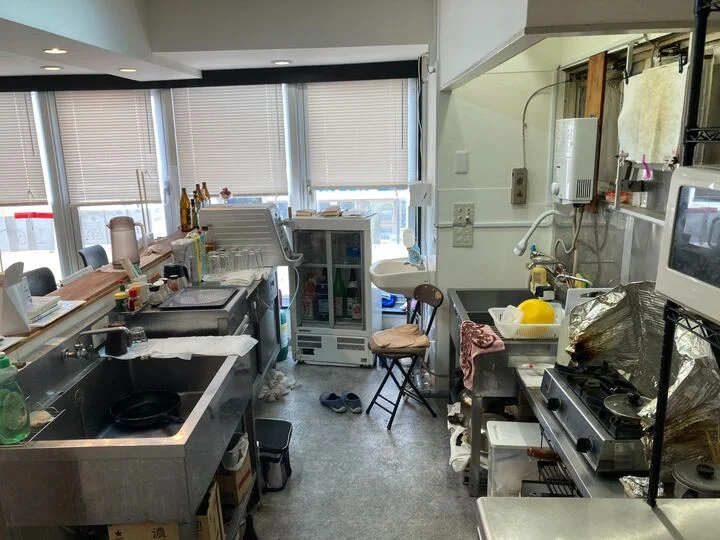 国府台の居抜き店舗の厨房