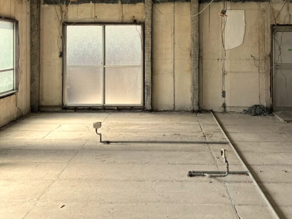 千歳船橋のスケルトン物件の内装