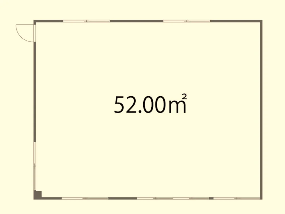千歳船橋のスケルトン物件の平面図