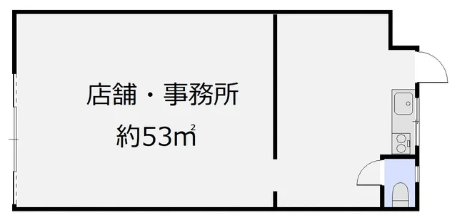 京成小岩のカフェ・喫茶店居抜きの平面図