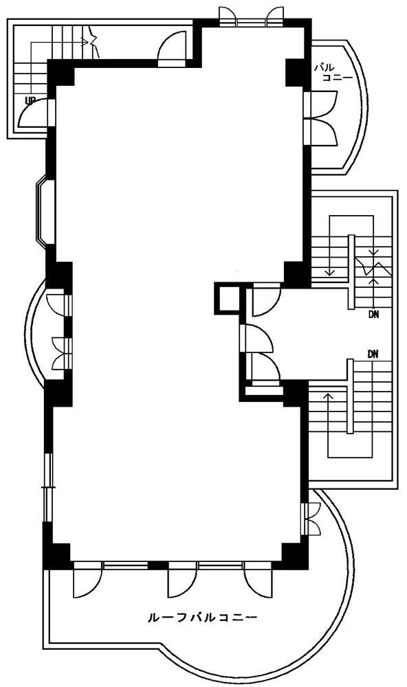 原宿の物販居抜きの平面図