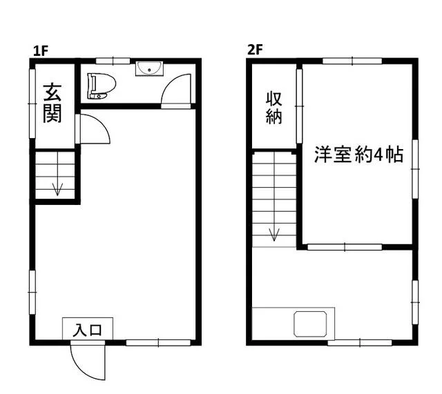 本八幡の事務所仕様店舗物件の平面図