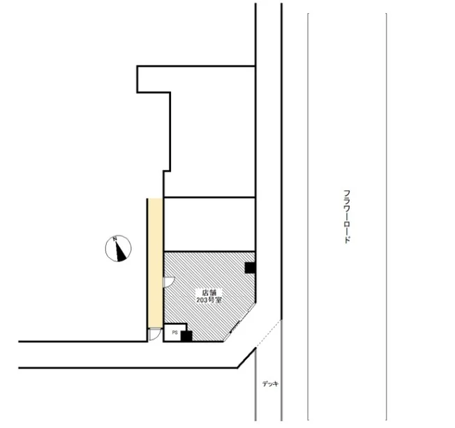 貸店舗(事務所仕様)の地図
