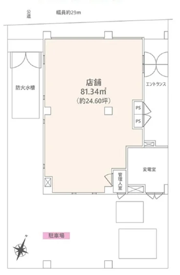 湘南台のBAR・ショットバー居抜きの平面図