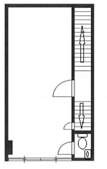 物販の居抜き物件の平面図