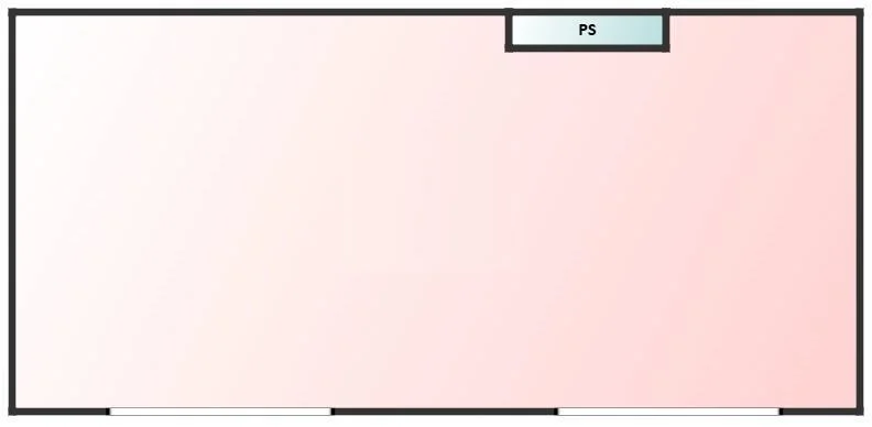 西国分寺の事務所仕様店舗物件の平面図