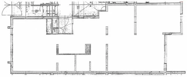 表参道の居抜き店舗の平面図