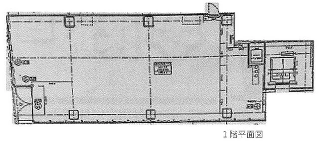 小川町の居抜き店舗の平面図