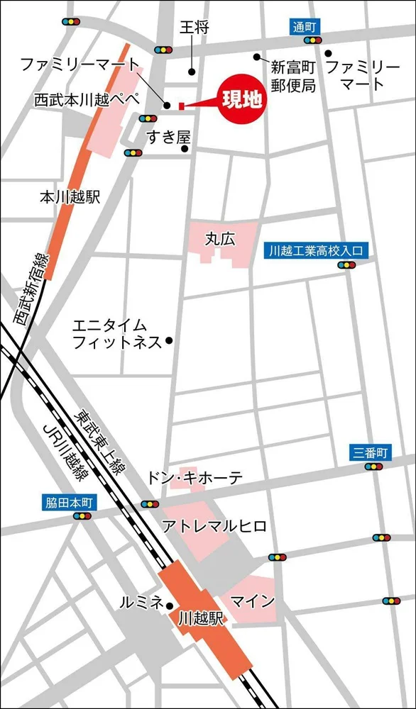 貸店舗(スケルトン)の地図