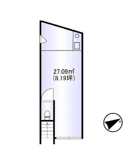 貸店舗(事務所仕様)の平面図