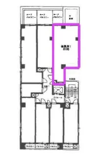 三鷹の居抜き店舗の平面図
