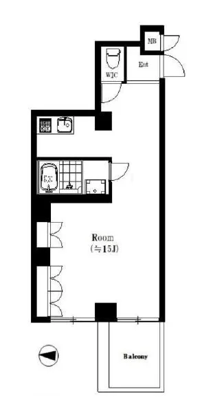 三鷹のエステ居抜きの平面図