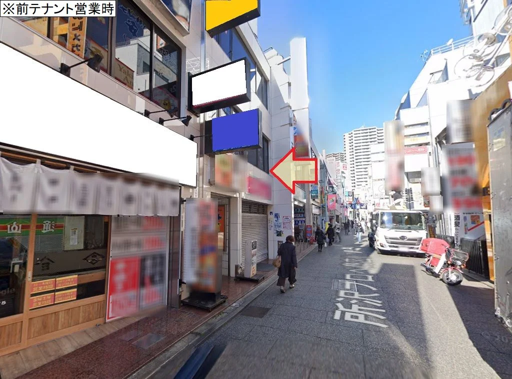 所沢の事務所仕様店舗物件の外観