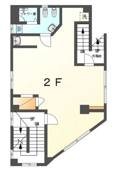 八王子の事務所仕様物件の平面図