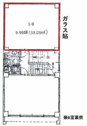 神田のカフェ・喫茶店居抜きの平面図