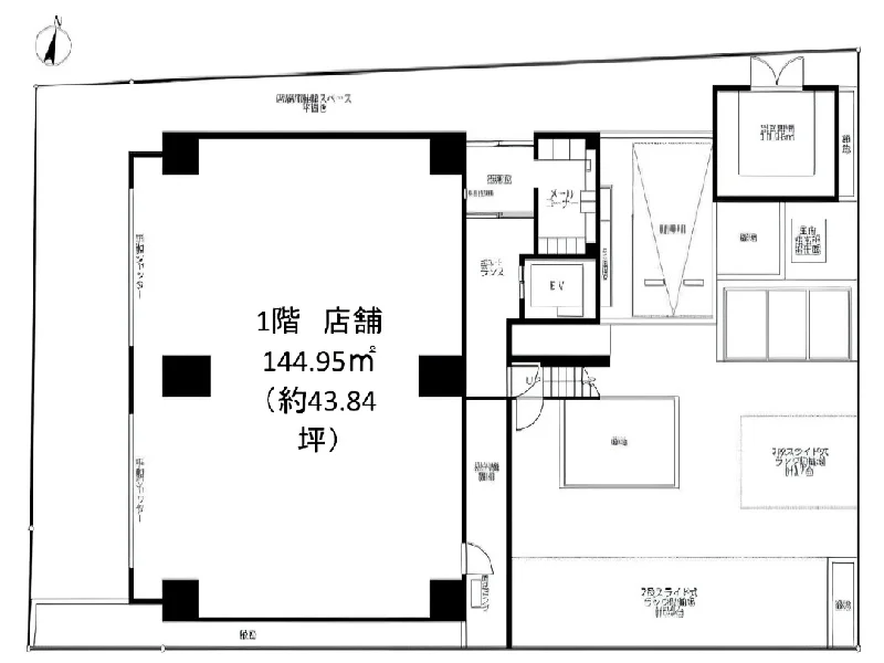 大宮のスケルトン物件の平面図