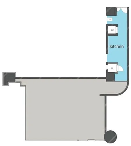 葭川公園のBAR・ショットバー居抜きの平面図