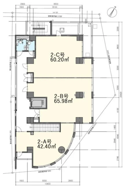 駒沢大学のスケルトン物件の平面図
