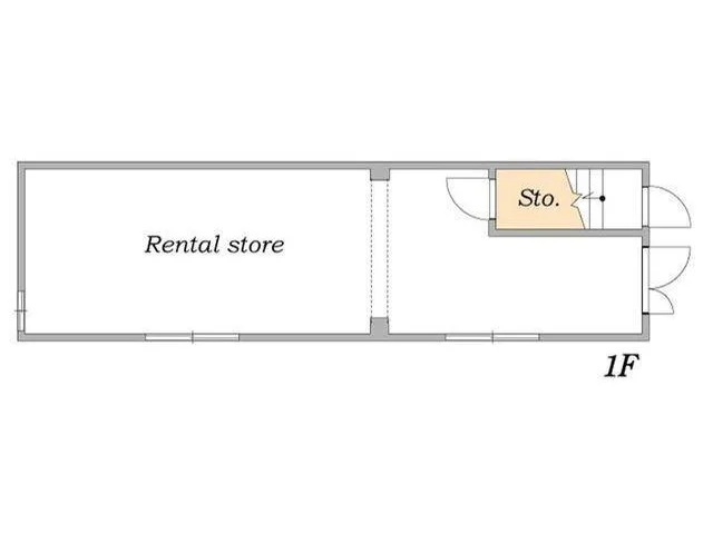 焼鳥・焼きとんの居抜き物件の平面図