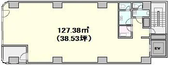 エステの居抜き物件の平面図
