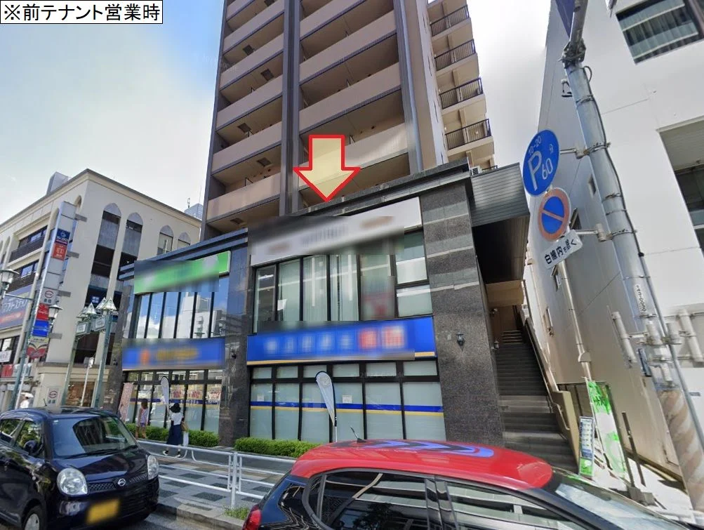 行徳のスケルトン店舗物件の外観