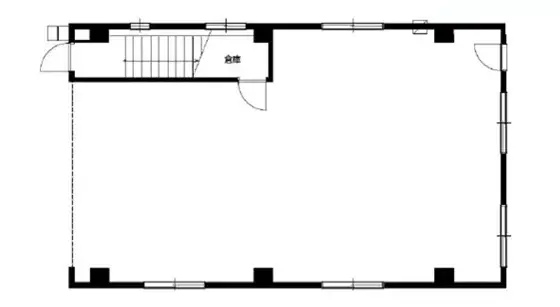 吉祥寺の事務所仕様物件の平面図