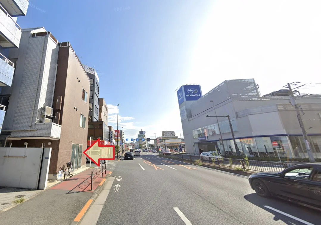 矢口渡のスケルトン店舗物件の外観