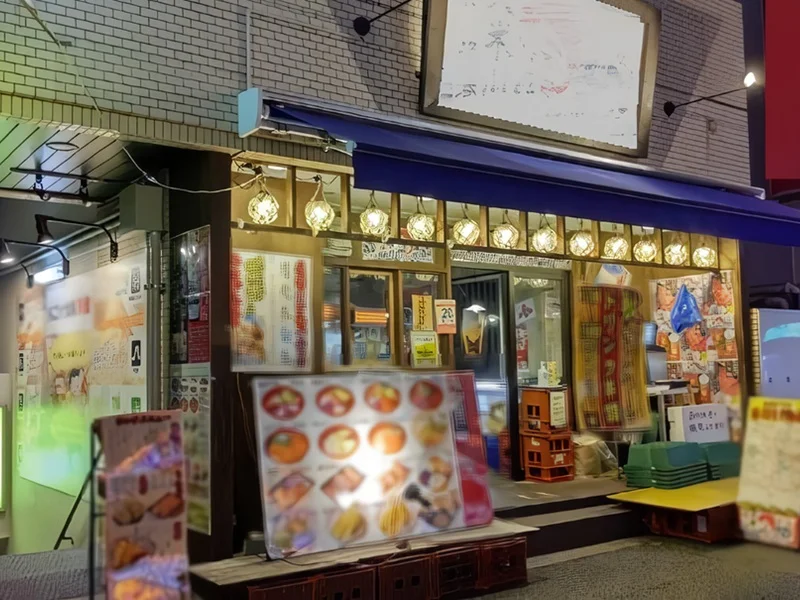 居酒屋の居抜き物件のエントランス