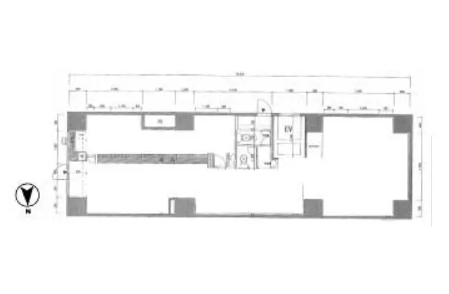 居酒屋の居抜き物件の平面図