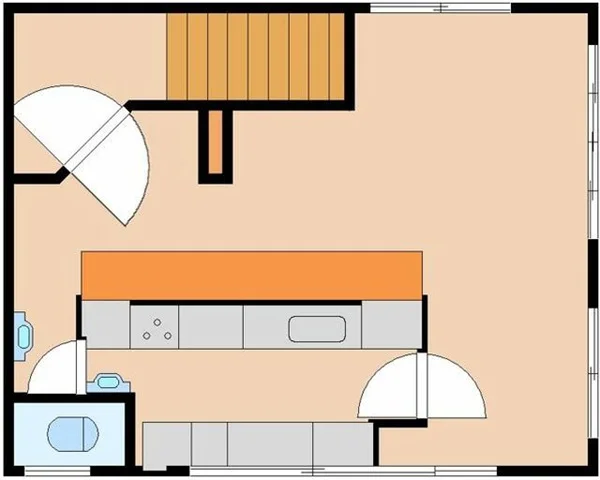 青物横丁の居抜き店舗の平面図