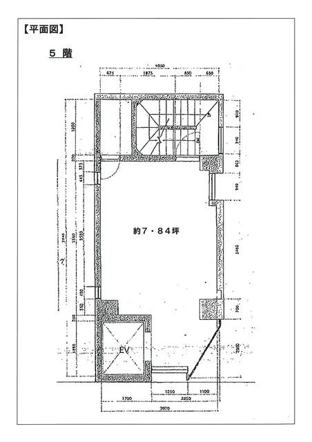原宿のその他居抜きの平面図