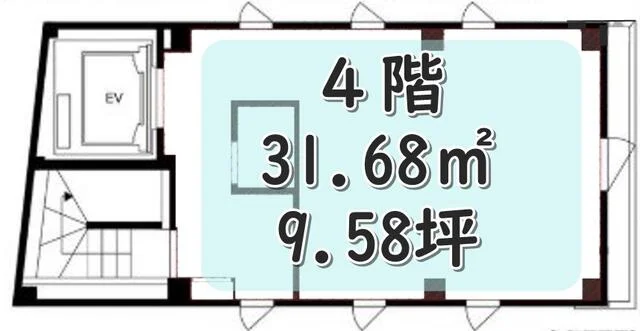 広尾のスケルトン物件の平面図