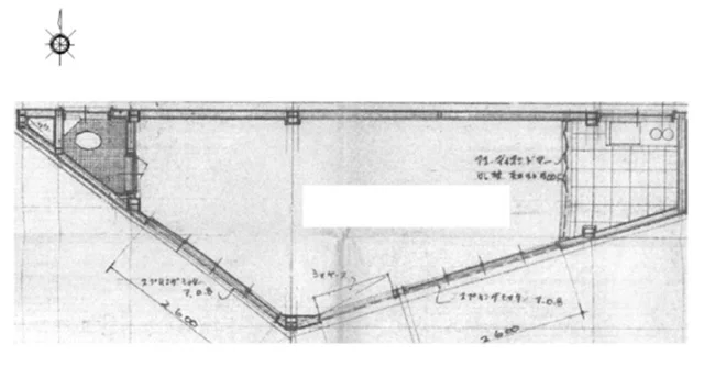 貸店舗(事務所仕様)の平面図